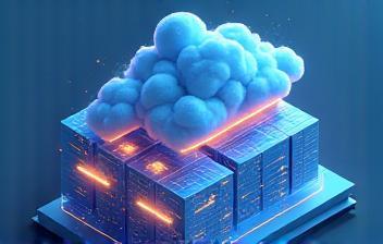 Scalable cloud architecture illustration